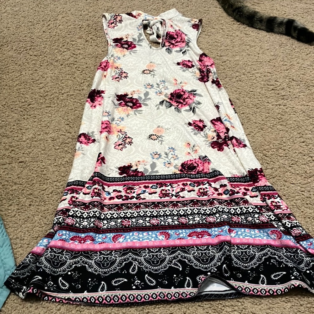 Multicolored floral dress